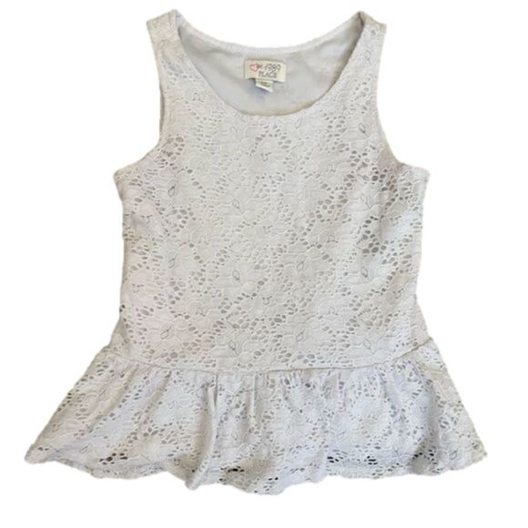 1989 Place EUC Lace Top - Picture 1 of 4